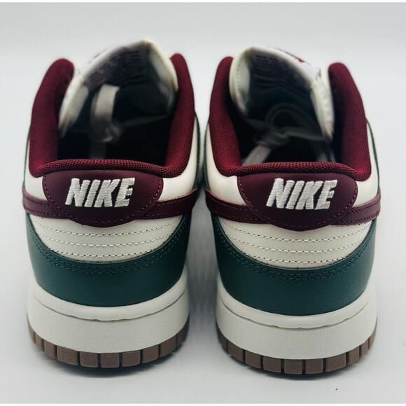 NEW Nike Dunk Low Retro White Team Red Gorge Green FB7160-161 Men’s Size Multi - Picture 4 of 7